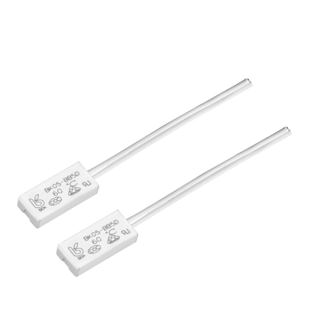 uxcell Normally Closed Temperature Switch 60℃ NC 5A Thermal Switch Thermostat - 2 Pack for HVAC, Water Heaters & Appliance Temperature Control