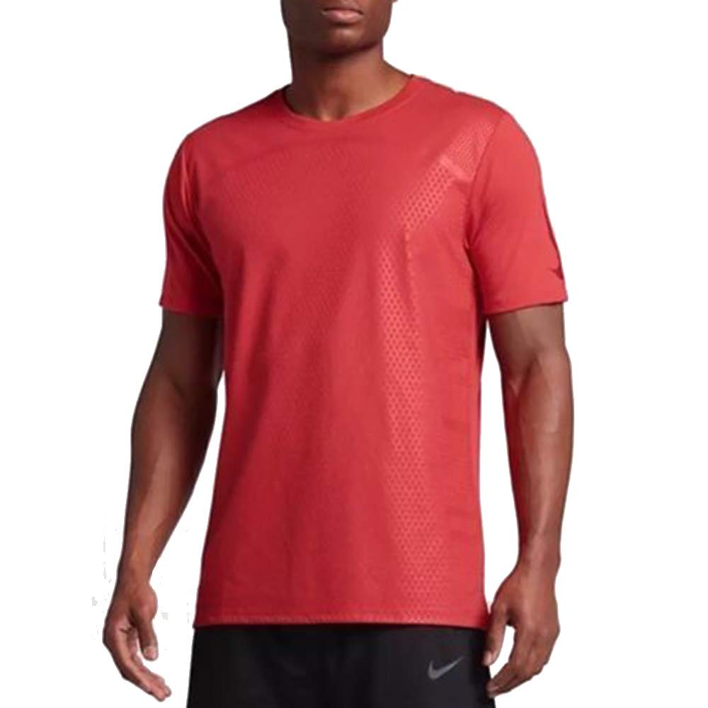 Nike Dry Men's Dri-FIT Basketball T-Shirt - Moisture-Wicking Performance Shirt for Sports & Training (Red/Blue, Size S) - Perfect for Basketball, Gym Workouts & Active Lifestyle