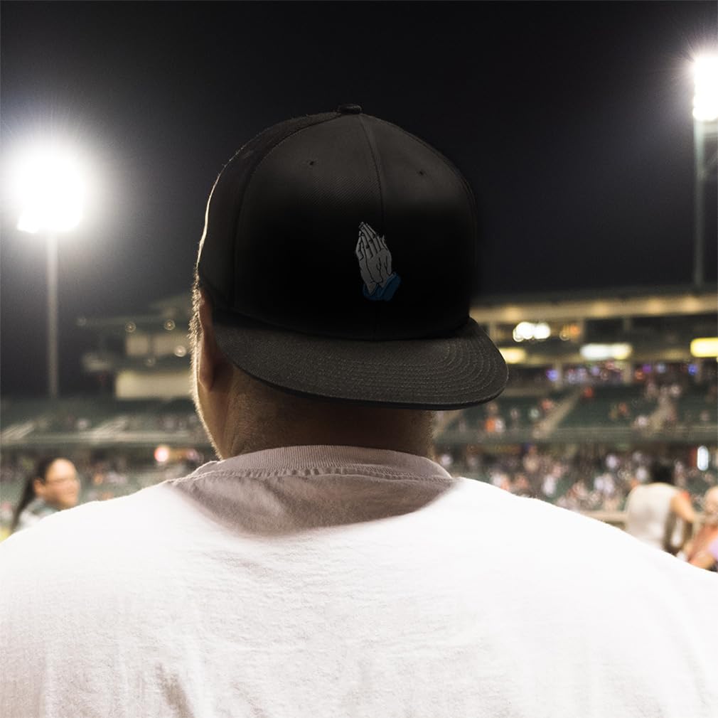 Speedy Pros Snapback Hat for Men - Christian Prayer Jesus God Christ Faith Embroidered Flat Brim Baseball Cap | Perfect for Church, Bible Study & Christian Events