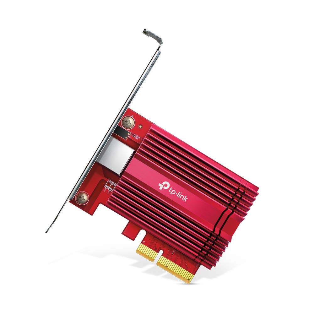 TP-Link 10GB PCIe Network Card (TX401) - High-Speed PCIe to 10 Gigabit Ethernet Adapter for Windows 11/10/8.1/8/7, Server 2019/2016/2012 R2 & Linux | Includes CAT6A Cable | Ideal for Gaming, 4K Streaming & Data Centers