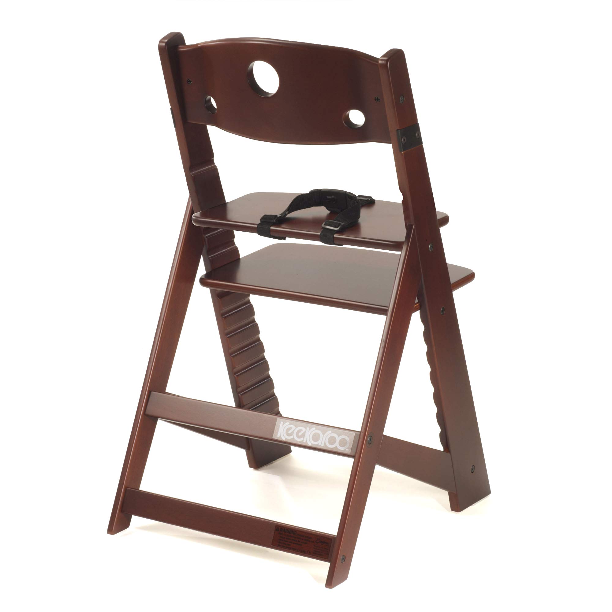 Keekaroo Height Right Adjustable Kids High Chair - Solid Mahogany Wood for Toddlers & Infants | Perfect for Dining, Feeding & Playtime at Home