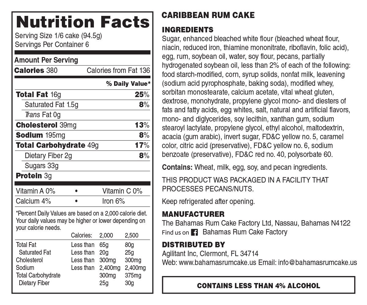 The Bahamas Rum Cake Factory Ole Nassau Pineapple Rum Cake - 20 oz Gourmet Caribbean Dessert | Perfect for Holidays, Gifts & Tropical Parties