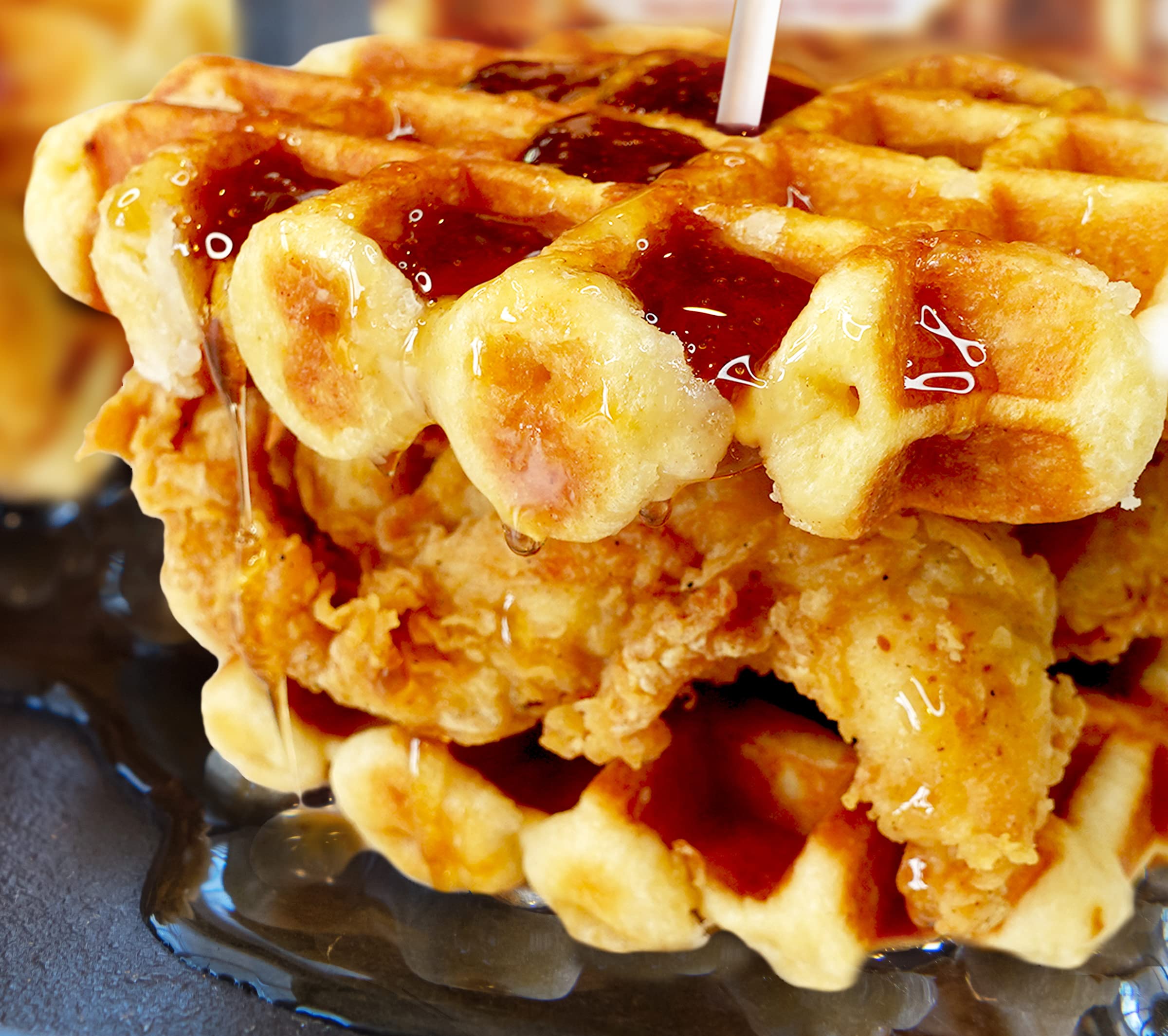 Authentic Imported Belgian Pearl Sugar Waffles - Traditional Recipe (15 Pack, 100g Each) - Perfect for Breakfast, Brunch & Dessert