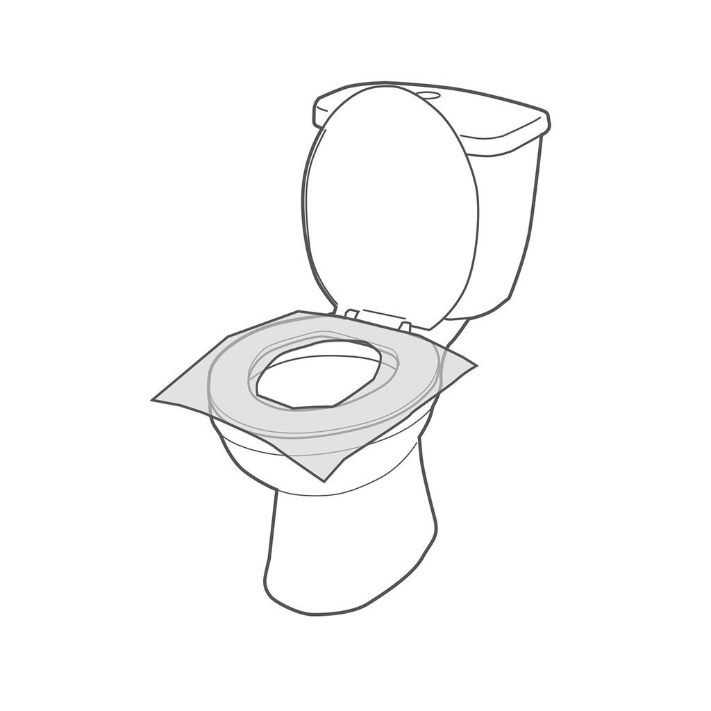 Austin House Disposable Toilet Seat Covers - 50 Pack, Soft & Hygienic Bathroom Essentials for Travel, Office & Public Restrooms - BPA Free, Biodegradable Toilet Paper Liners