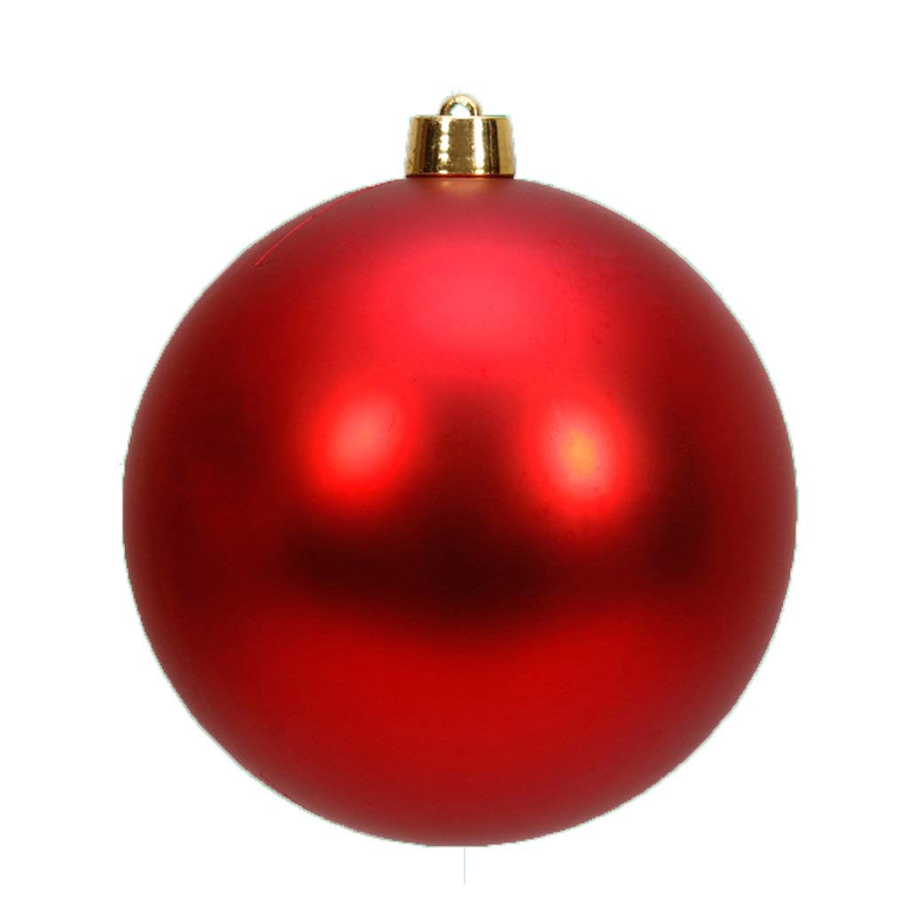 LINFEIKLJ Red Matte Shatterproof Christmas Tree Baubles - 30cm UV Protection Xmas Ball Decorations for Holiday, Party & Business Decor - Perfect for Christmas Trees, Home & Office Festive Decor