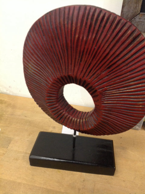 14-Inch Red Resin Sculpture - Handcrafted Home Decor, Office Art, Gift for Collectors | Perfect for Living Room, Bedroom, or Office Display