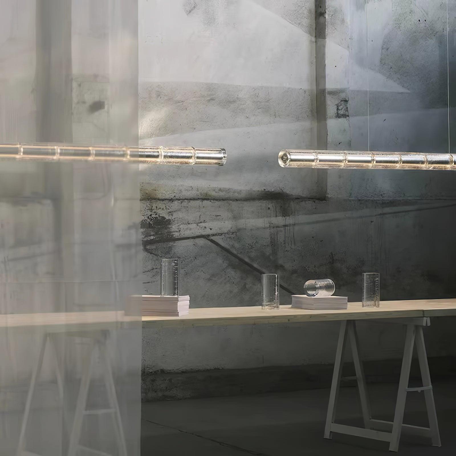 Elegant Mcdade Segmented Glass Chandelier - Modern Crystal Ceiling Light Fixture for Dining Room, Living Room & Bedroom Decor