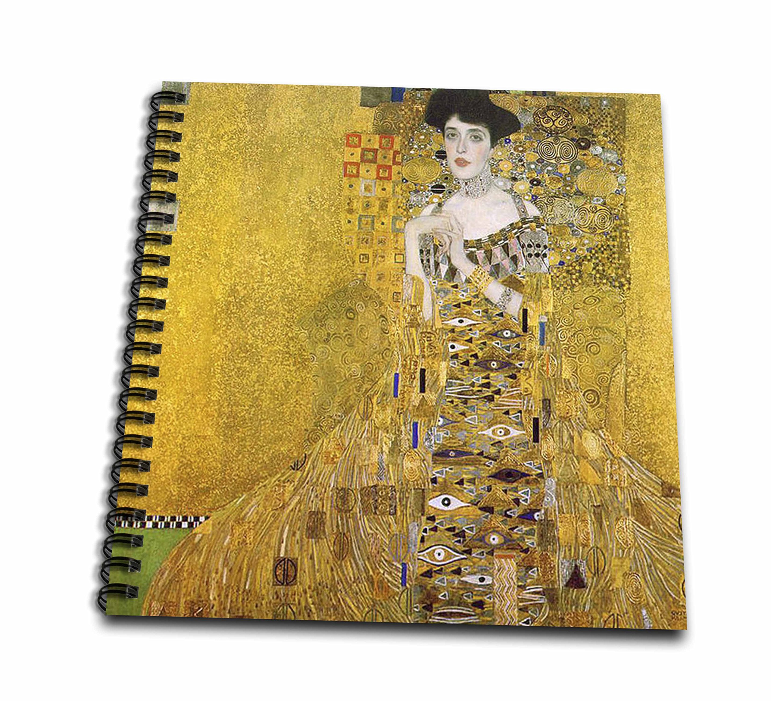 3D Rose Klimt's Portrait in Gold Drawing Book - Premium Sketchbook for Artists, Students & Creative Professionals - Perfect for Sketching, Drawing & Art Projects