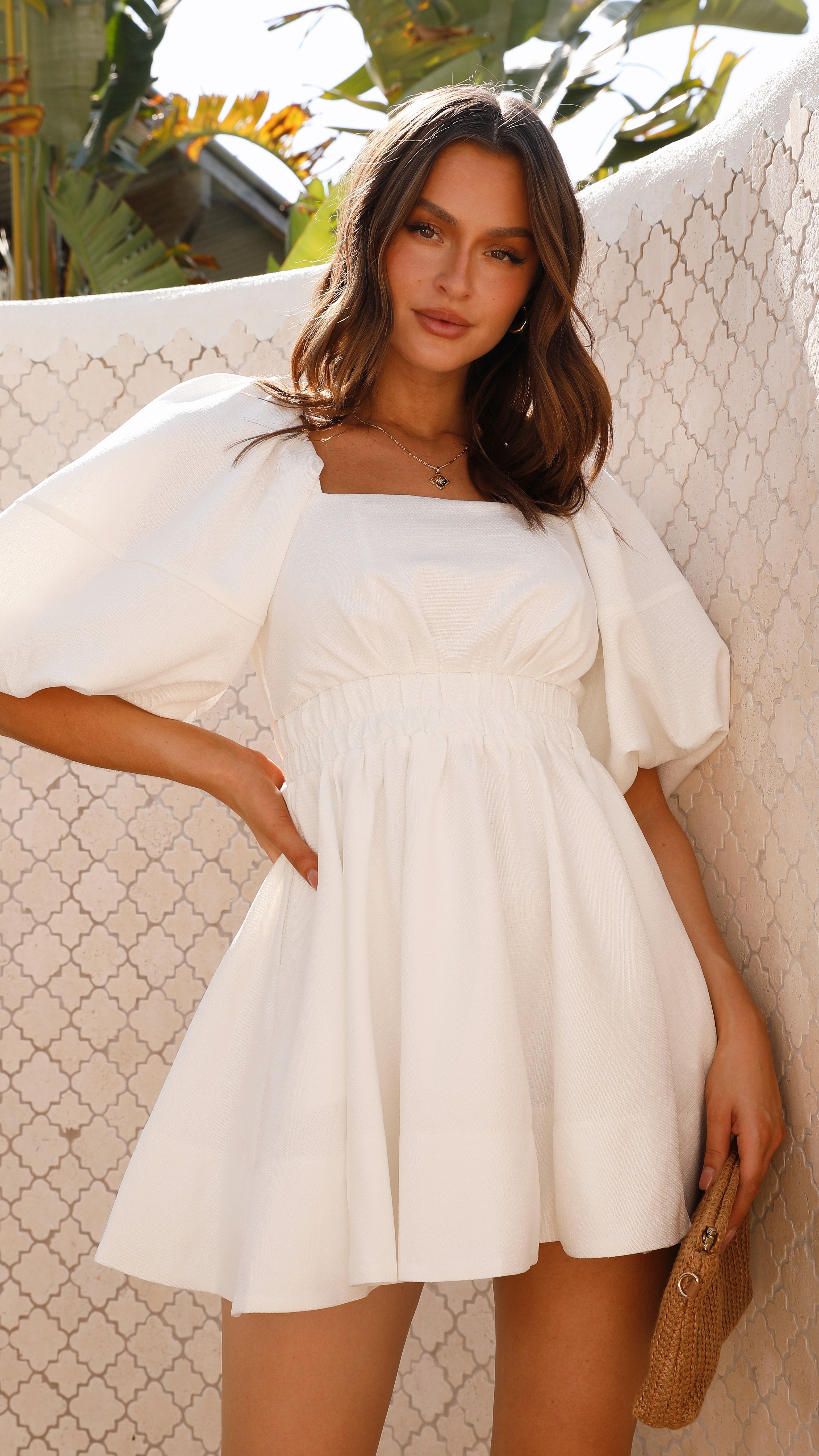 Amayah Mini Dress for Women - Elegant White Summer Party Cocktail Dress | Perfect for Weddings, Dates & Night Out
