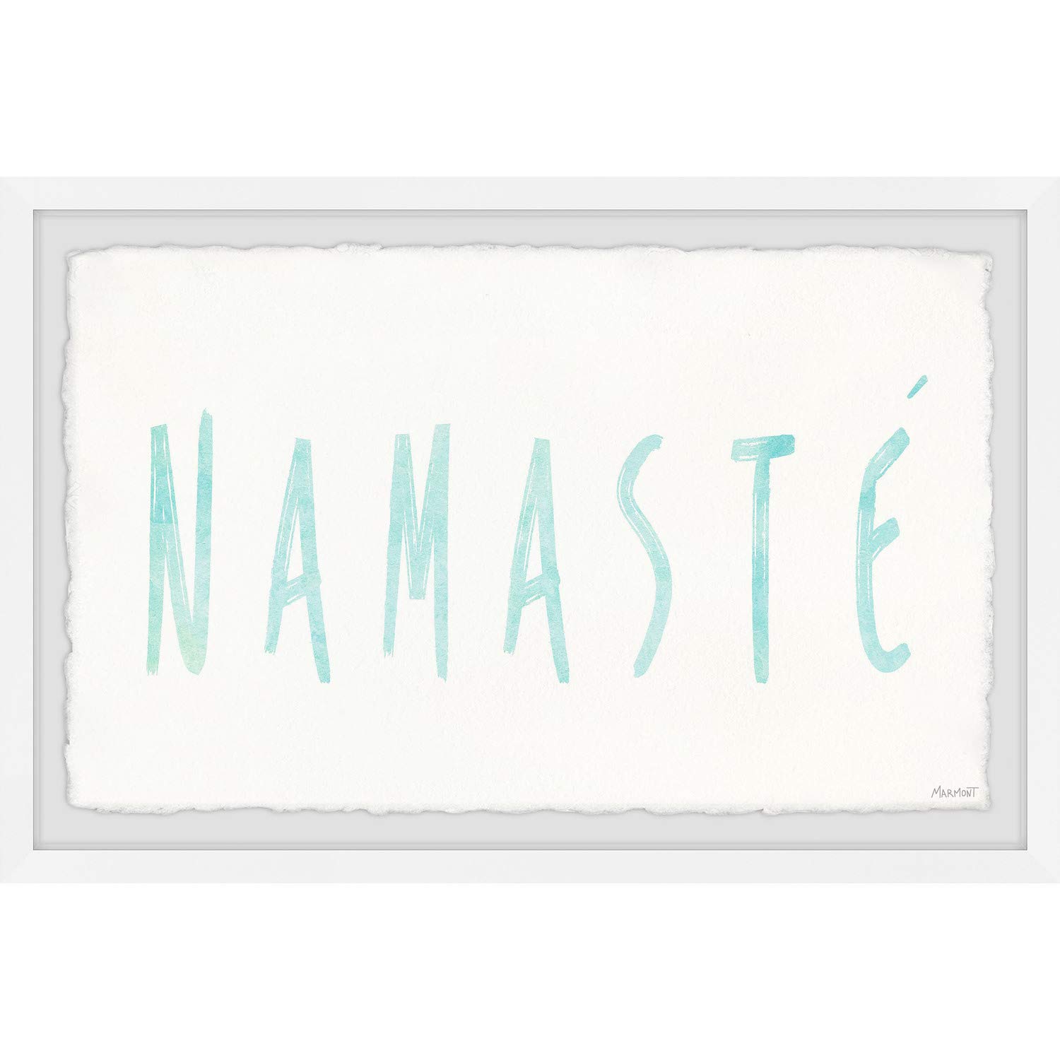 Namaste IV Framed Canvas Art Print 45x30 - Modern Yoga & Meditation Wall Decor for Living Room, Bedroom & Office - Premium Home Decor Gift