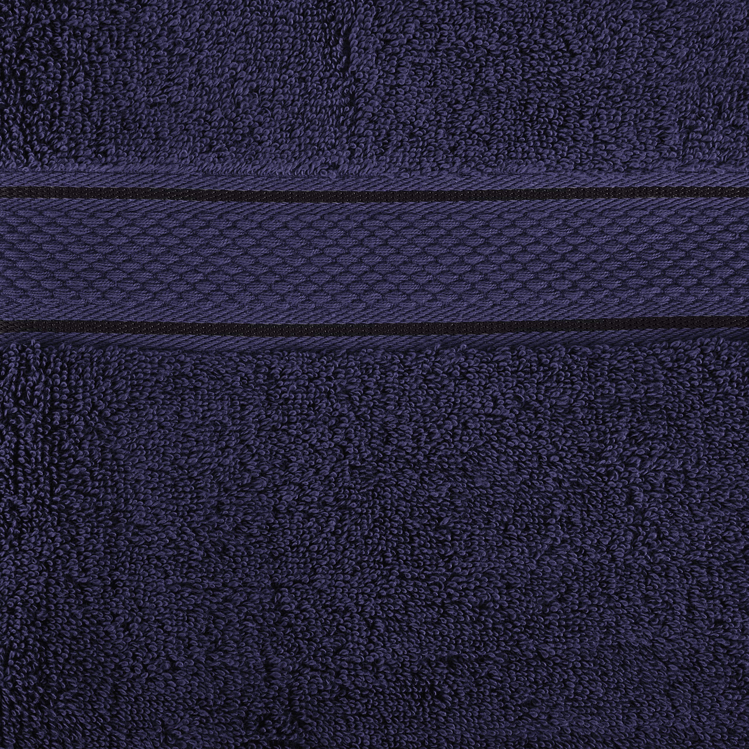 Premium 800 GSM Luxury Hotel & SPA Bath Towel Set - 6 Piece Terry Cotton Towels (Navy Blue) for Bathroom, Guest Room & Spa Relaxation