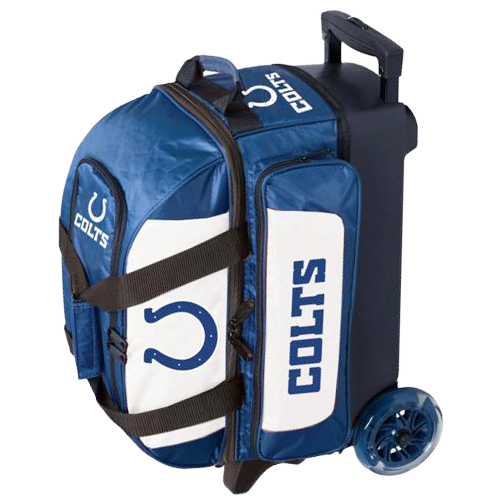 NFL Indianapolis Colts Double Roller Travel Bag - Durable Wheeled Luggage for Football Fans, Sports Travel & Game Day Gear Storage