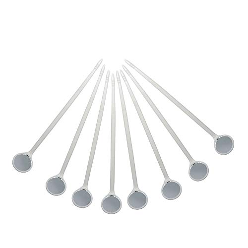 **Permotary 50 PCS Disposable Dental Mirrors - Professional Oral Exam Mirrors for Dentists, Hygienists & Teeth Cleaning - Plastic Mouth Mirrors (White) - Perfect for Dental Clinics, Home Care & First Aid Kits**