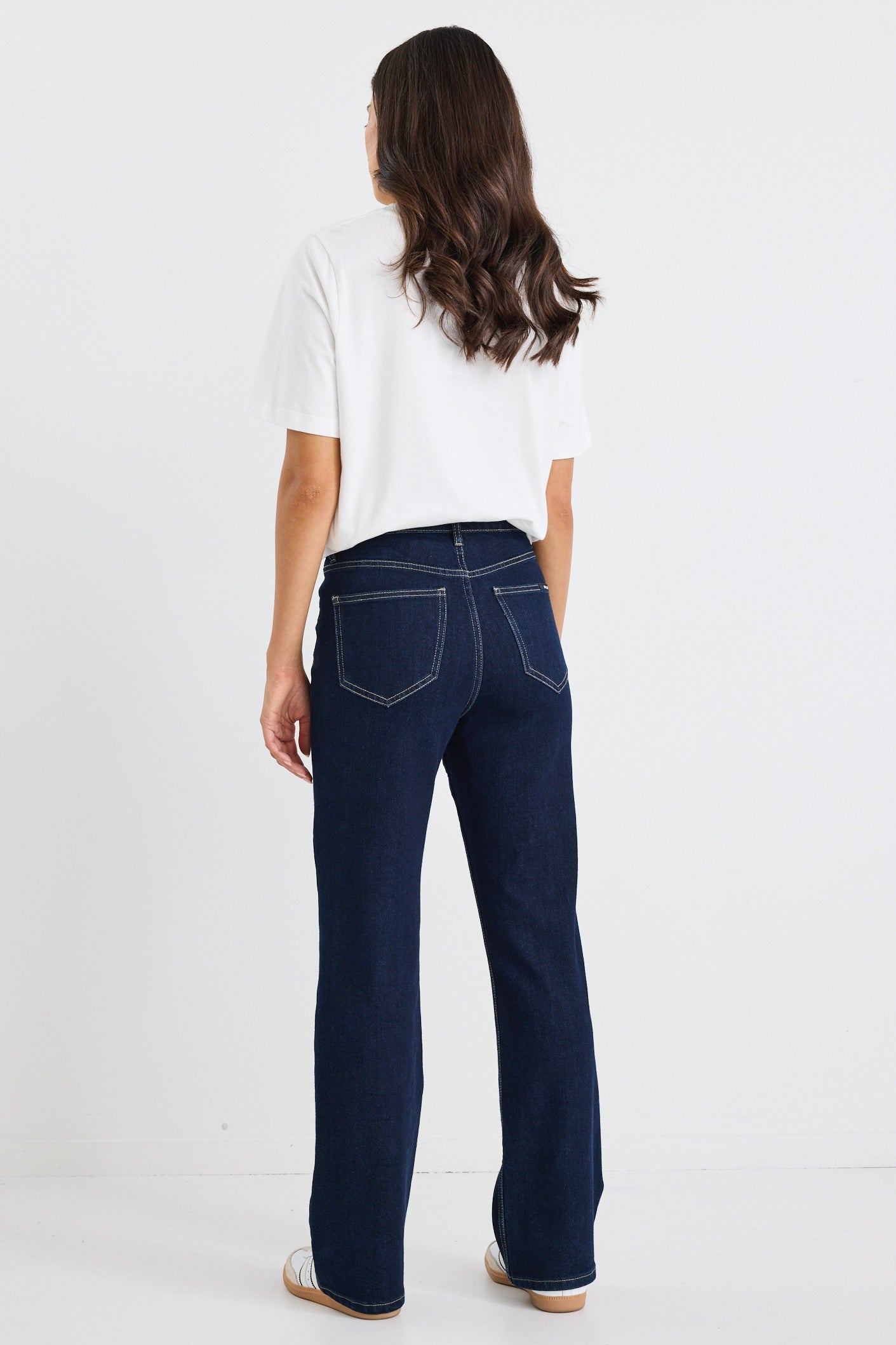 Farah Indigo High Rise Soft Flare Jeans for Women - Stretchy Denim Pants with Comfortable Fit - Perfect for Casual Wear, Office Outfits & Date Nights
