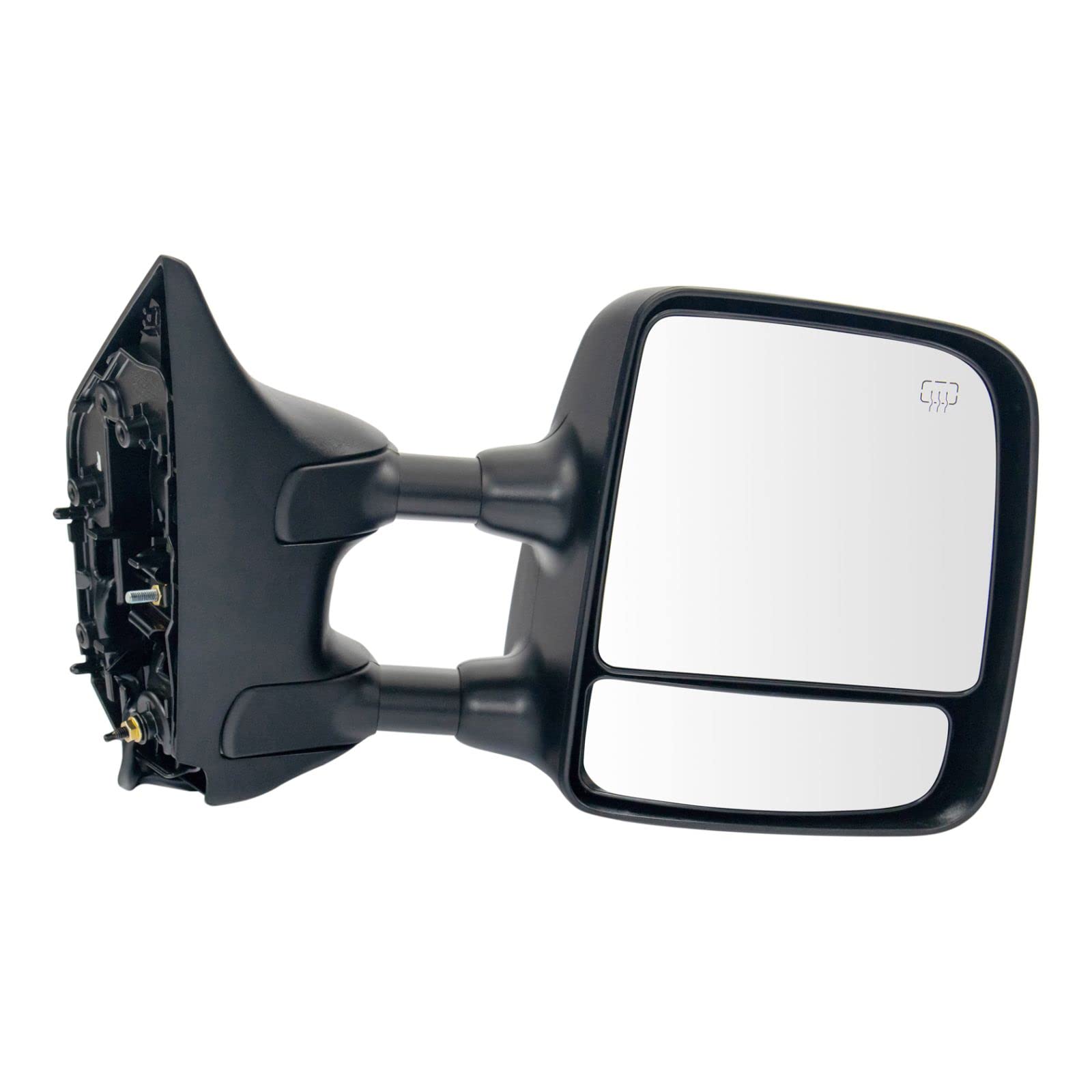 Power Heated Telescoping Towing Mirrors - Chrome Pair (Set of 2) - Compatible with Nissan Titan - Perfect for RV Trailers, Boats & Heavy-Duty Towing
