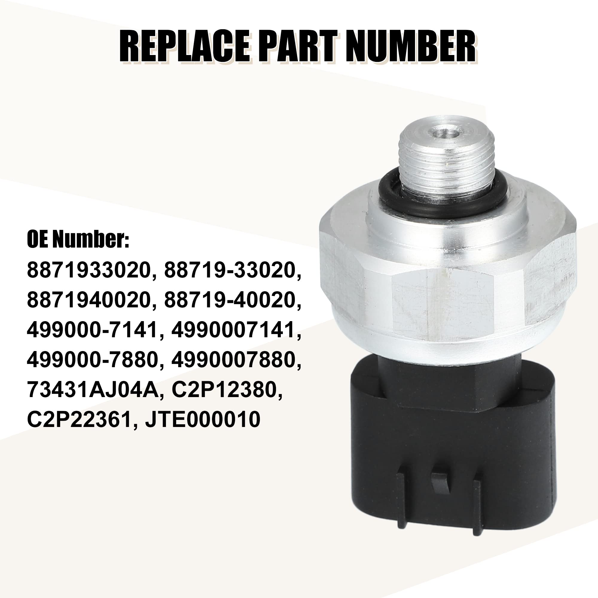 X AUTOHAUX AC Pressure Sensor 8871933020 8871940020 - Compatible with Toyota, Scion, Lexus Vehicles - Perfect for AC System Repairs & Maintenance