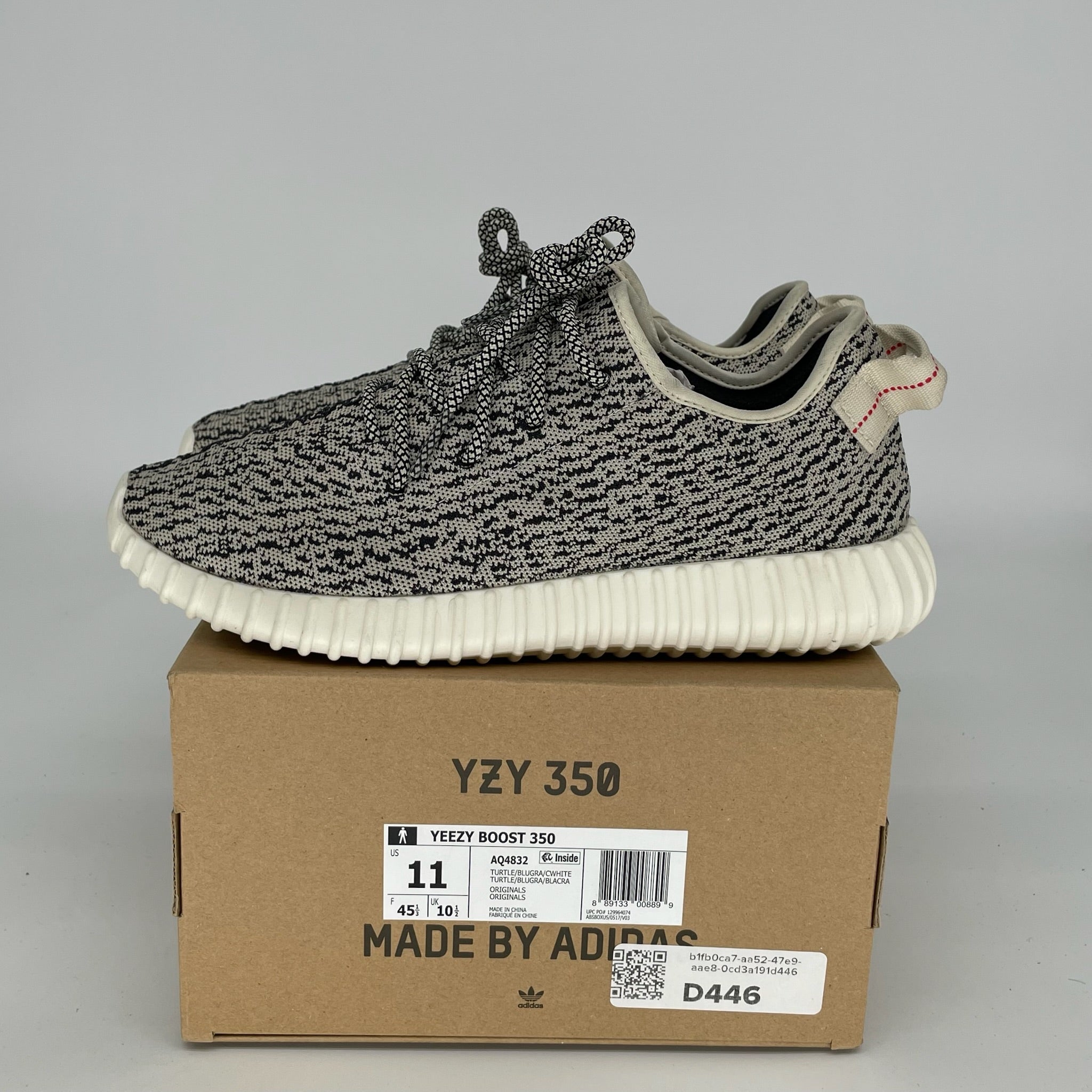 Adidas Yeezy Boost 350 V2 Turtle Dove Sneakers - Men's Size 11 (AQ4832) | Comfortable Running Shoes for Casual Wear & Street Fashion