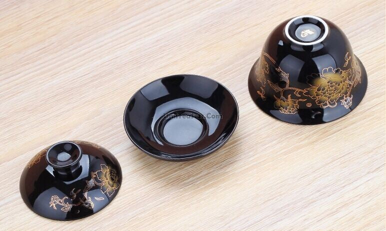 Chinese Peony Porcelain Gaiwan - Traditional Handmade Tea Set for Gongfu Brewing | Perfect for Loose Leaf Tea Ceremony, Home Decor & Gift Giving