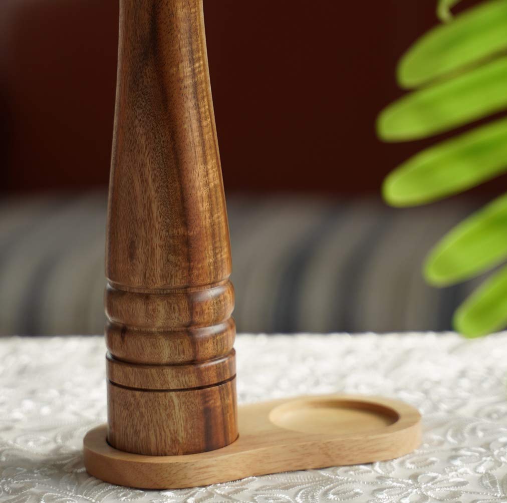 Premium Rubber Wood Salt and Pepper Mill Tray - 5.5cm/2.17
