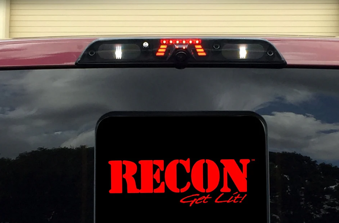 Ford Ranger 2019-2024 3rd Brake Light with Cargo Bed Camera Compatibility - Smoked Lens CREE XML LED Tail Light for Enhanced Visibility & Safety | Perfect for Off-Roading, Camping & Truck Customization