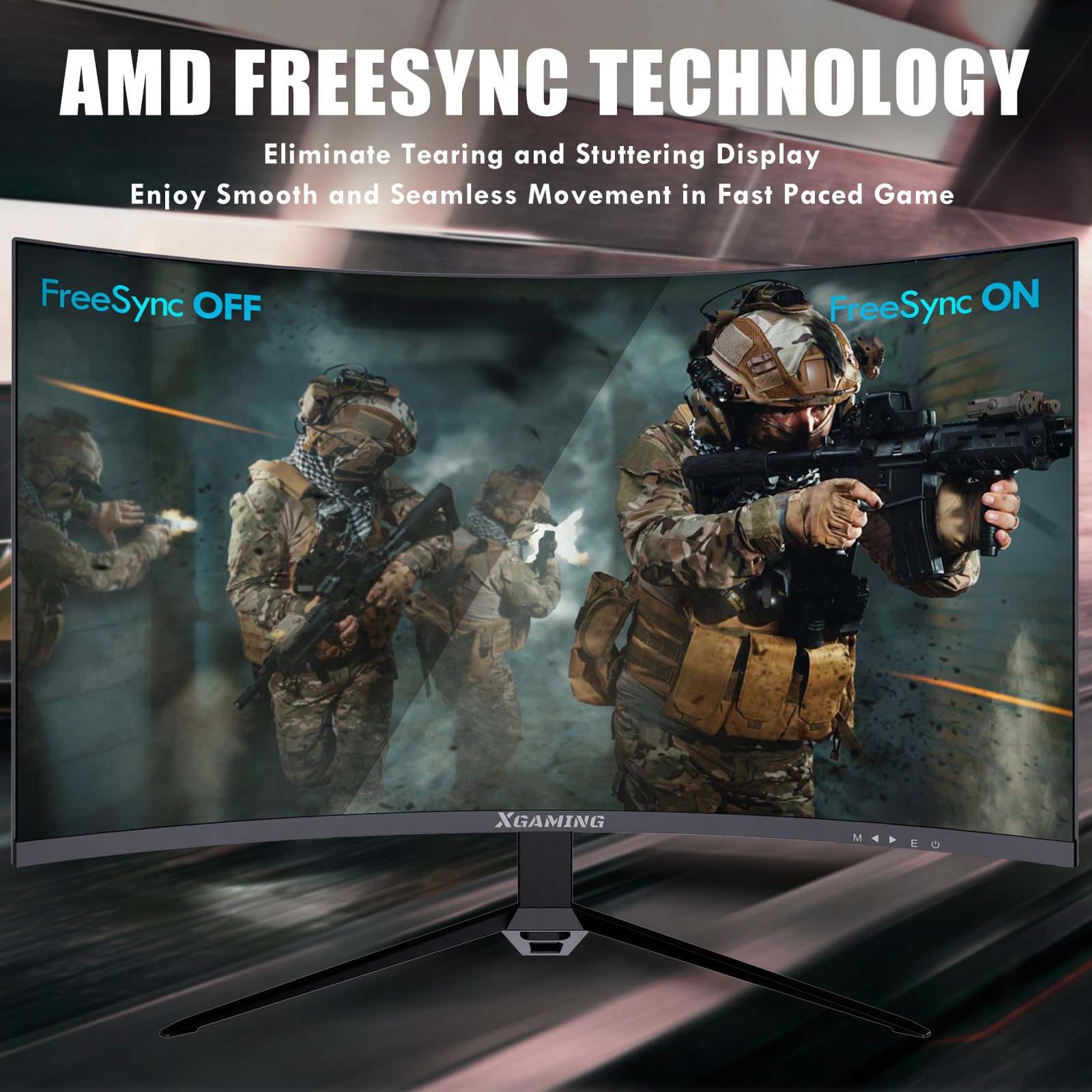 27 Inch Curved Gaming Monitor 2K QHD 2560x1440 165Hz 1ms - 1500R Curvature, AMD FreeSync, 99% sRGB, HDR, Built-in Speakers, VESA Mount, Tilt Adjustable - Perfect for PC Gaming, Home Office & Multimedia Entertainment