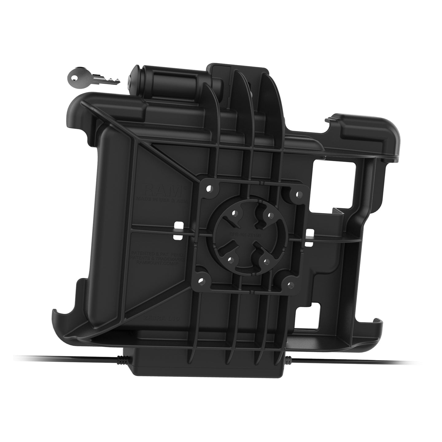 GDS® Key Locking Power & Data Dock for Zebra XSLATE L10 (RAM HOL ZE15PDKLU) - Secure Charging Station for Rugged Tablets in Warehouses & Retail Stores
