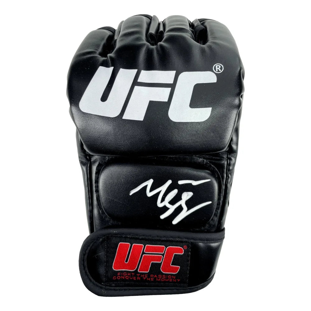 Authentic Khamzat Chimaev Signed UFC Glove with JSA COA - Limited Edition Collectible for UFC Fans & Sports Memorabilia Enthusiasts | Perfect for Display, Gifts, and Investment