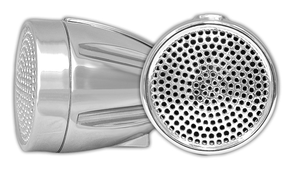 Pyle Upgraded 2018 300W All-Terrain Weatherproof Motorcycle Speakers with Amplifier - 2.25