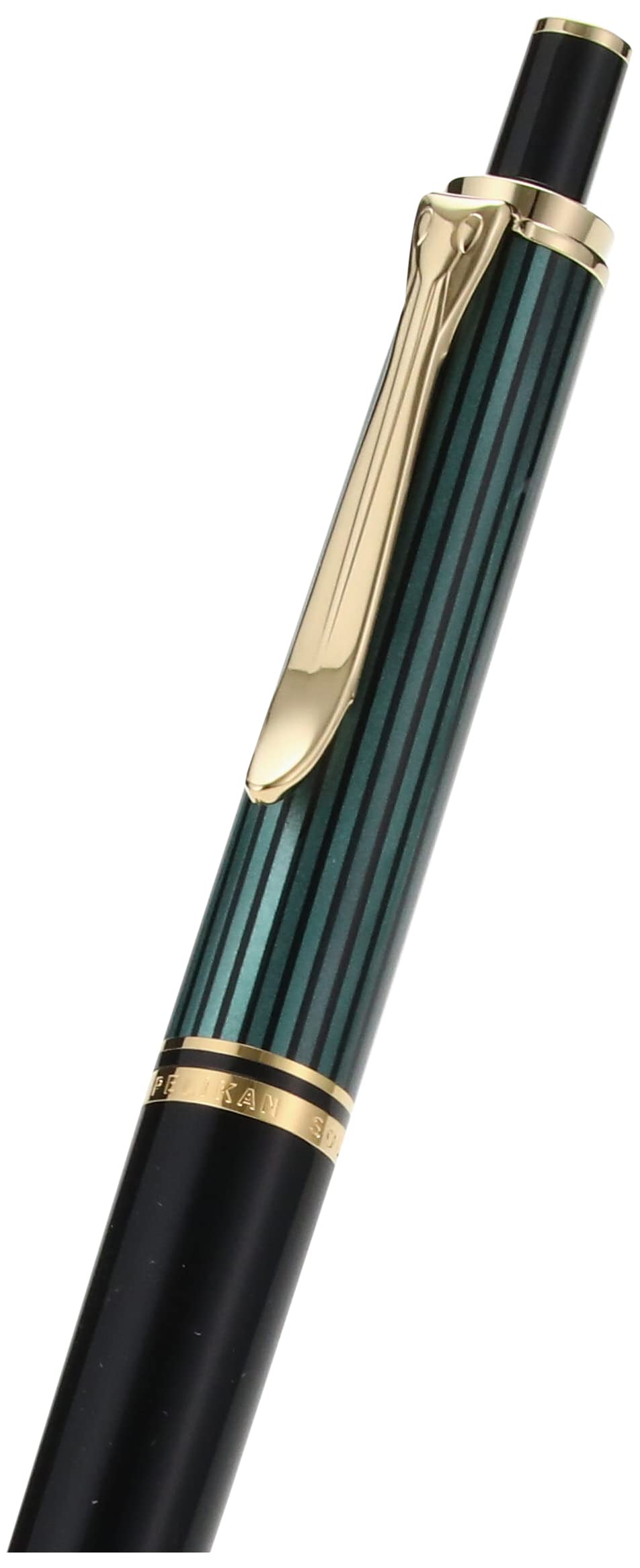 Pelikan K400 Ballpoint Pen - Premium Oil-Based Ink, Green Stripe Design, Authentic German Import | Perfect for Business, Gifting & Luxury Writing Needs