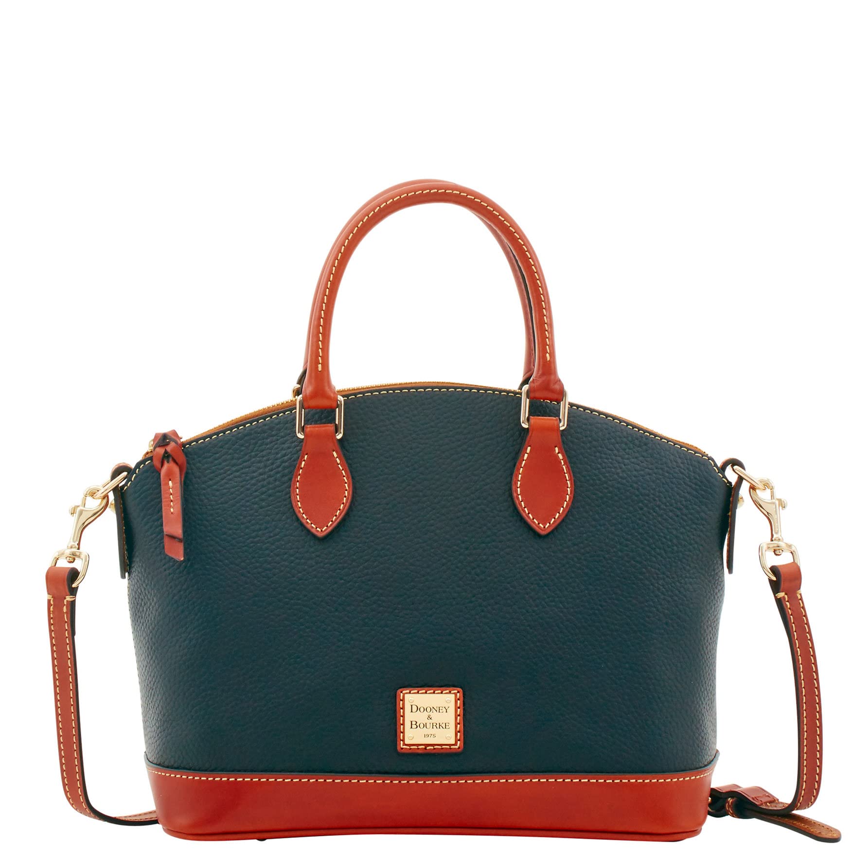 Dooney & Bourke Women's Darcy Satchel Handbag - Pebble Grain Leather Large Tote with Dual Handles & Adjustable Crossbody Strap - Perfect for Work, Travel & Everyday Use
