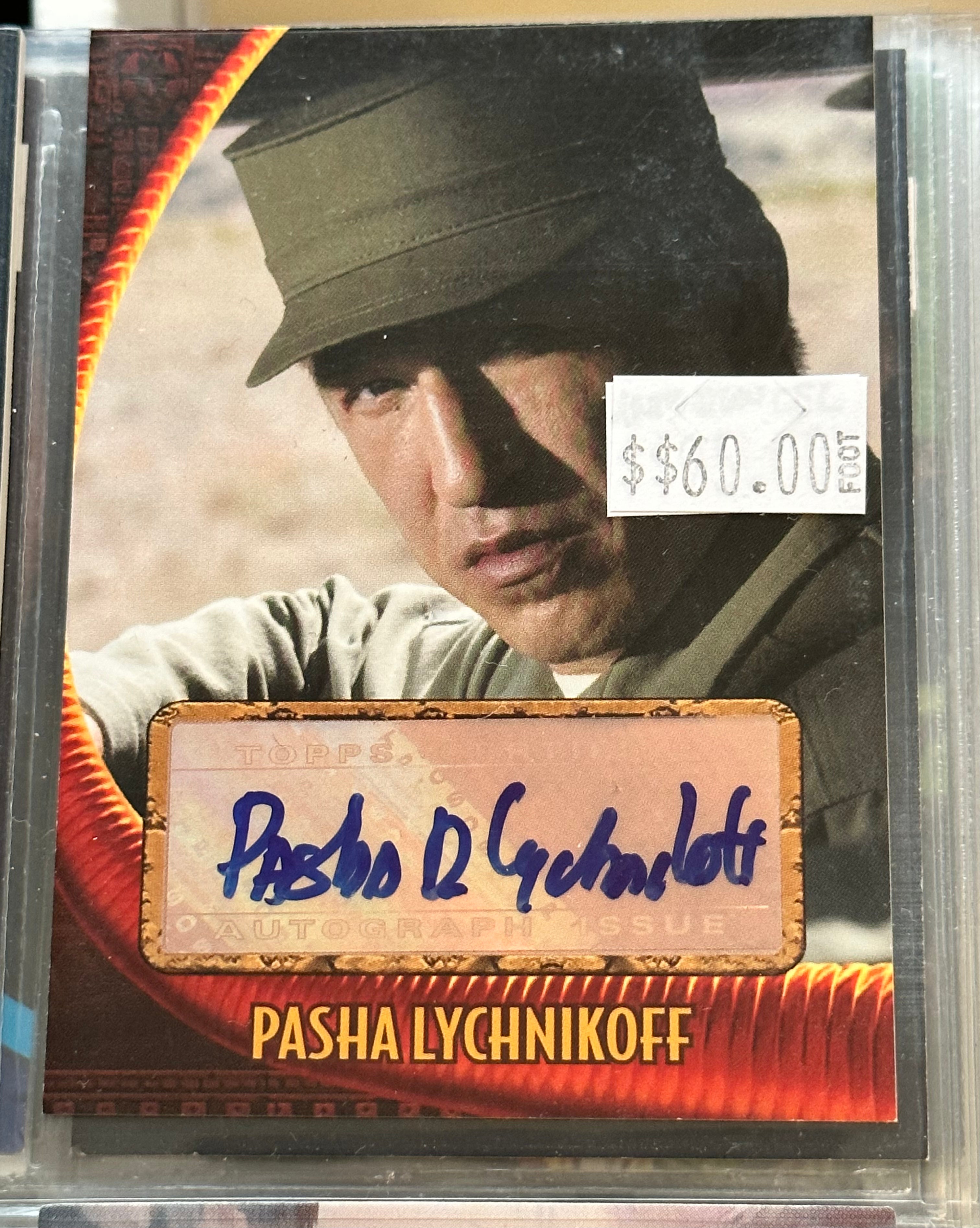 Rare Indiana Jones Movie Pasha Autograph Insert Card - Collectible Memorabilia for Movie Fans & Gift Idea