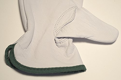 Goatskin Leather Work Gloves for Gardening & Outdoor Use - 1-Pack