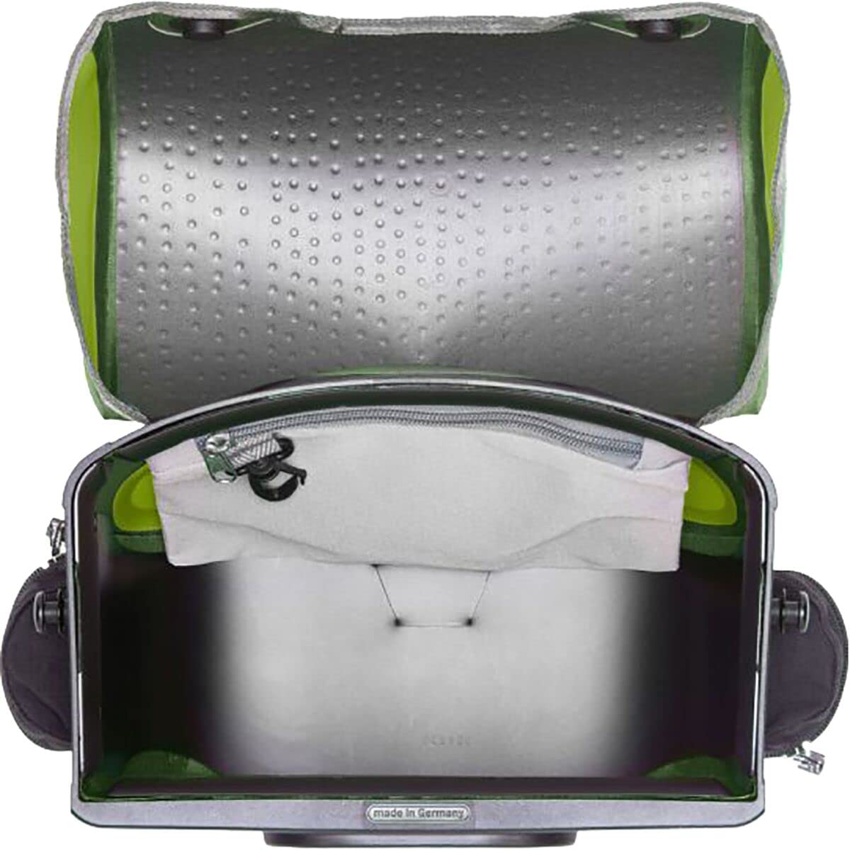 Ortlieb Aruteximeito 6 Plus F3160 Bike Pannier Bag - Waterproof Cycling Backpack for Commuting & Travel - Medium Size in Lime/Moss Green