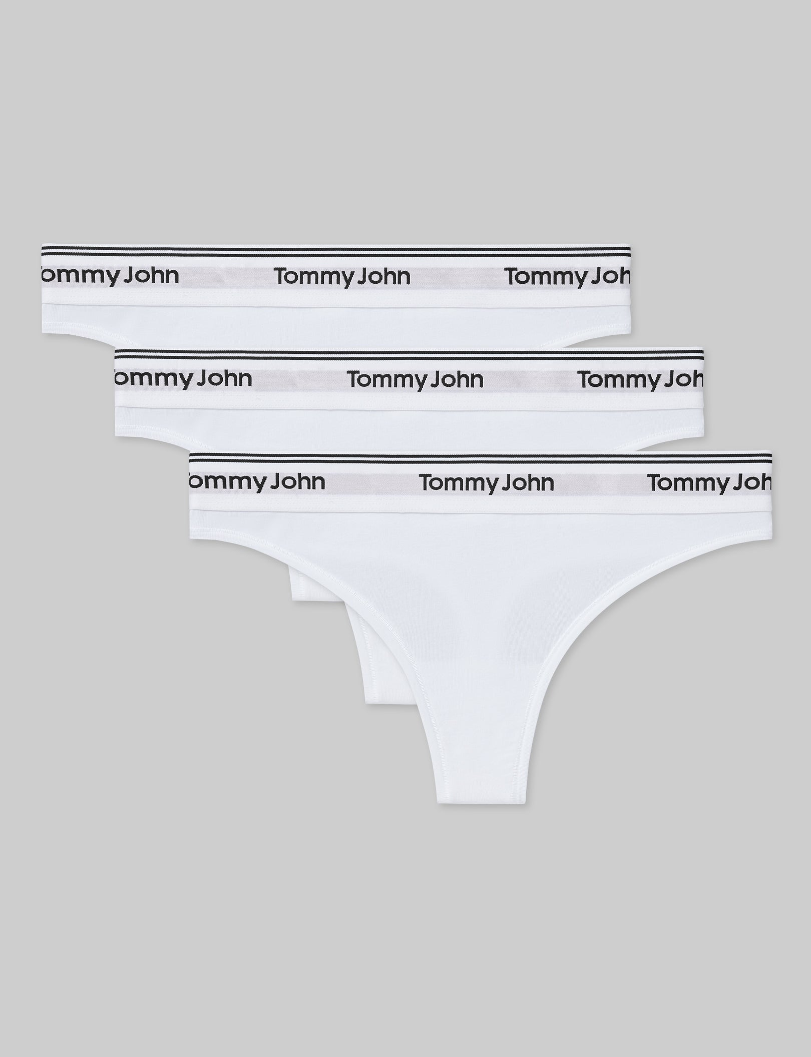 Women's Soft Cotton Thongs Underwear - 3 Pack Multipack Breathable Comfortable Panties for Everyday Wear, Yoga & Lounge