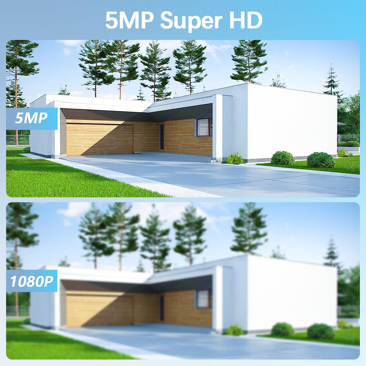 90ft Super Night Vision Wired Security Camera System - 4K HD Outdoor/Indoor Video Surveillance for Home Security with Motion Detection & Remote Viewing - Ideal for Monitoring Driveways, Backyards & Business Premises