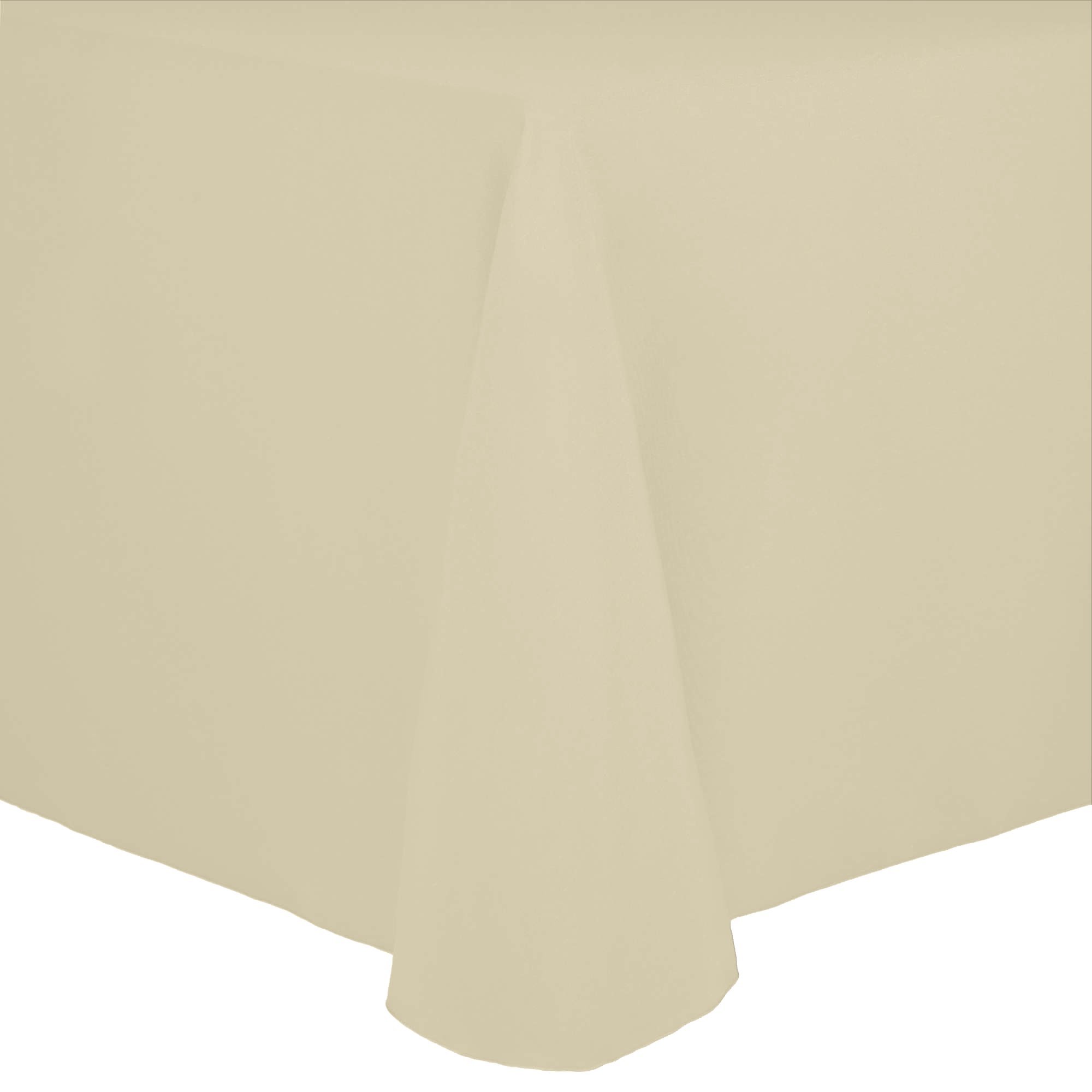 Premium 108 x 156-Inch Oval Cotton Tablecloth for Fine Dining - Soft Textured Beige Table Cover for Restaurants, Weddings & Formal Events