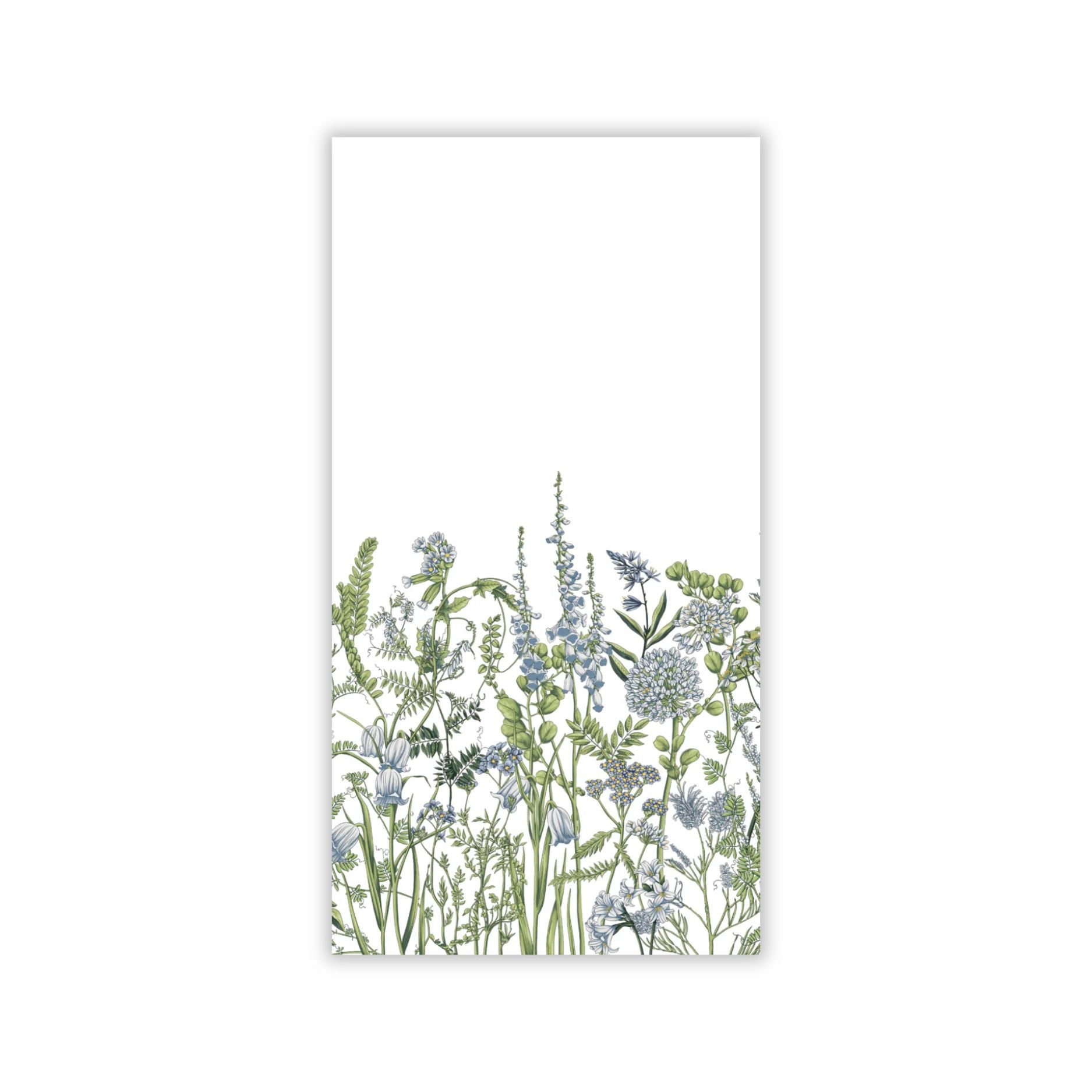 Premium Disposable Linen-Style Paper Guest Towels - 16 Pack, Blue Fields - Perfect for Parties, Weddings & Upscale Restaurants