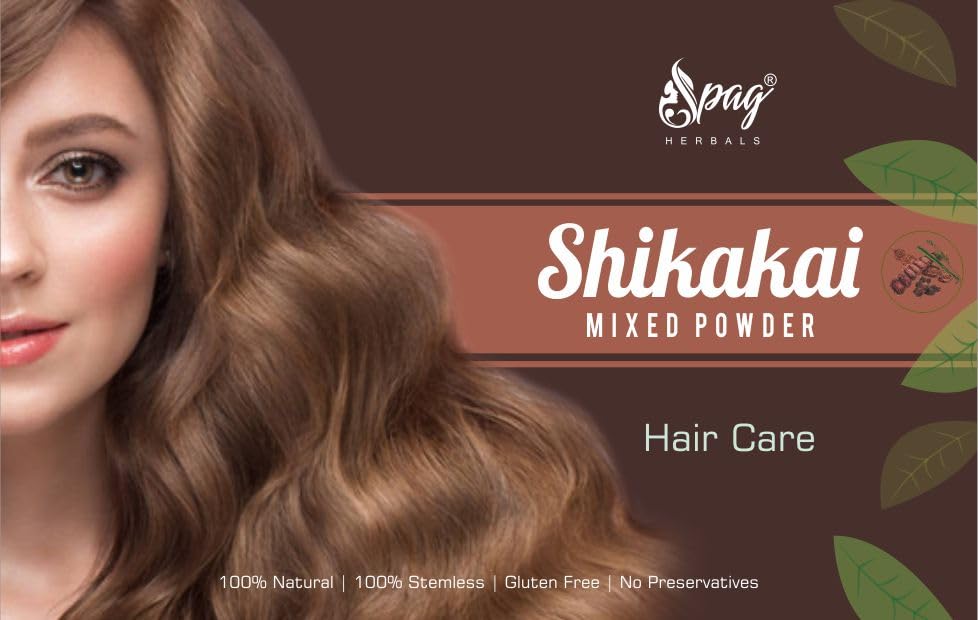 SPAG HERBALS SHIKAKAI MIX Ayurvedic Hair Care Powder - 500g | Natural Hair Growth, Scalp Treatment & Dandruff Solution | Perfect for DIY Hair Masks & Traditional Indian Hair Care Rituals
