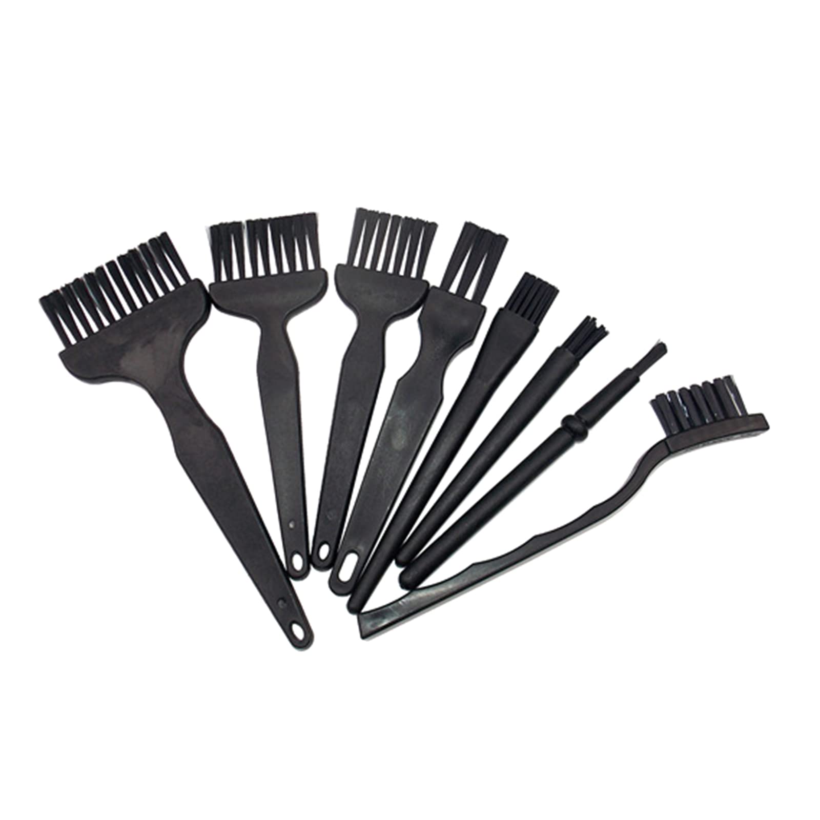 9-Piece Anti-Static Brush Set - Straight & Crank Handle PCB Circuit Board Cleaning Brushes for Electronics Repair, Home, Office & Car - ESD Safe Multi-Purpose Cleaning Tool Kit for PCBs, Keyboards & Small Parts