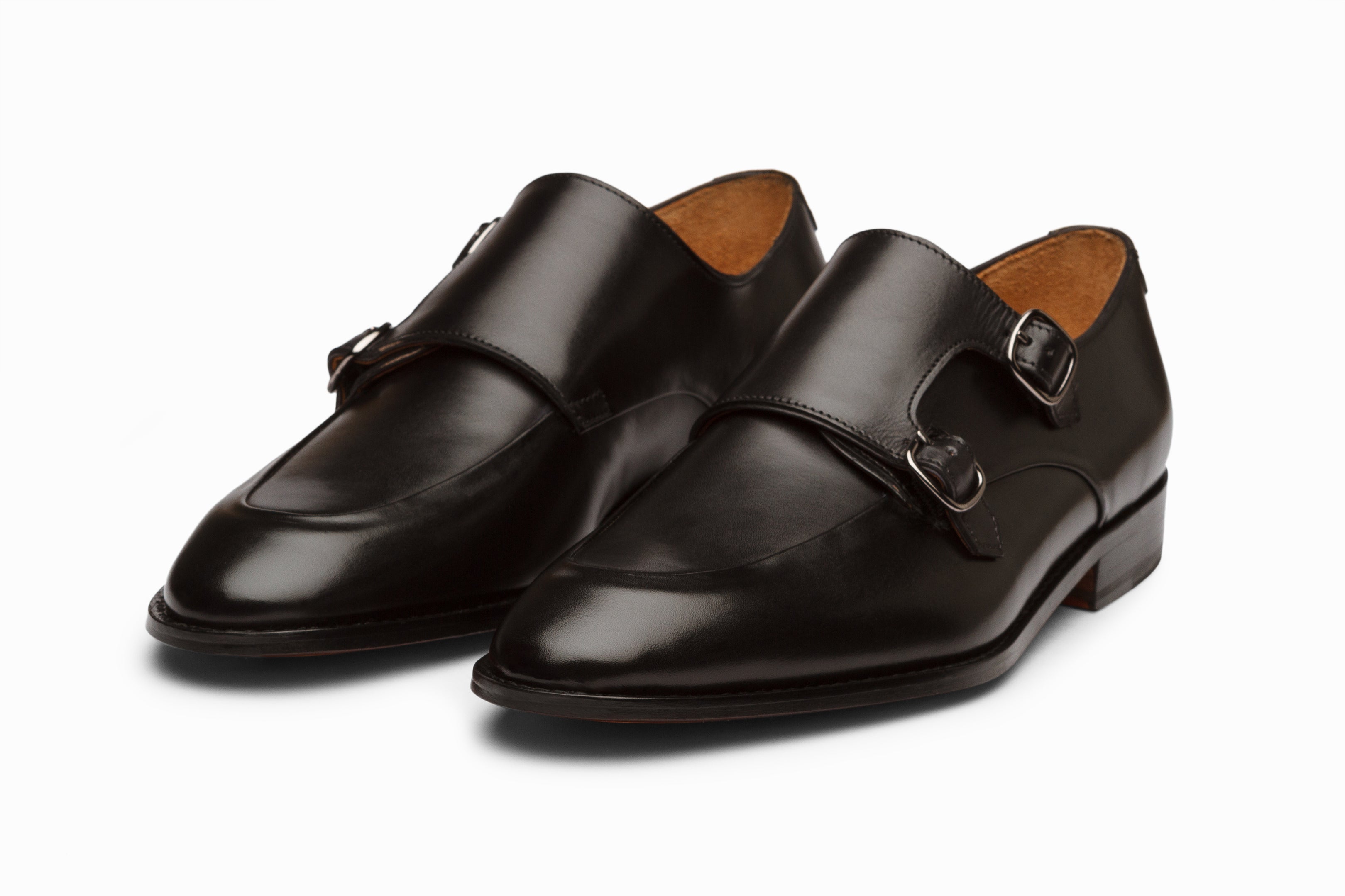 Premium Diplomat Double Monkstrap Dress Shoes for Men - Classic Black Leather Business Formal Oxfords - Perfect for Office, Weddings & Special Occasions