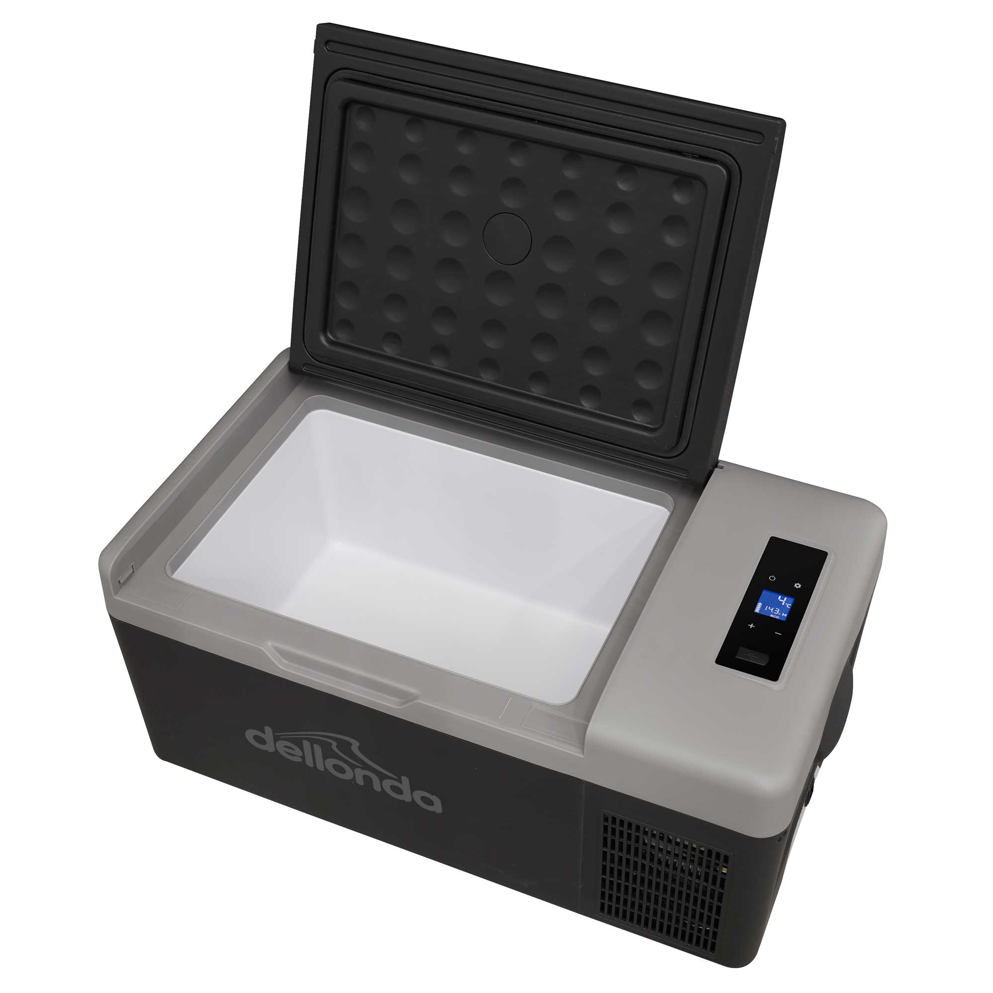 15L Portable Car Fridge Freezer with 12V/24V Compressor - Compact Cooler Box for Road Trips, Camping & Outdoor Adventures