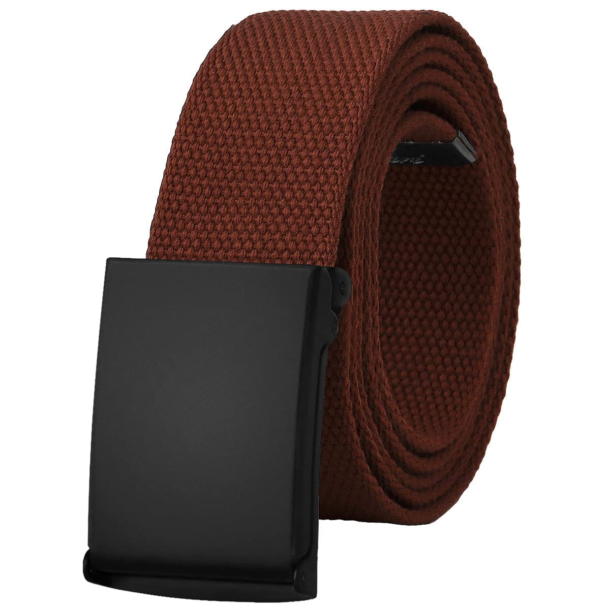 Falari Adjustable Canvas Web Belt for Men & Women - Cut to Fit Golf Belt with Flip Top Buckle - Perfect for Golf, Casual Wear & Outdoor Activities