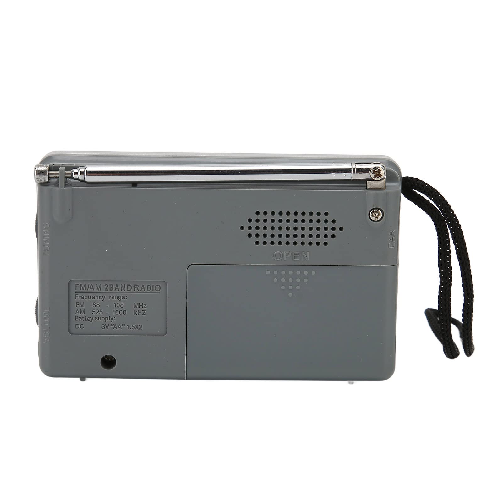 Portable AM FM Digital Radio with Built-in Speaker - Compact Transistor Radio for Home, Travel, Camping & Outdoor Activities