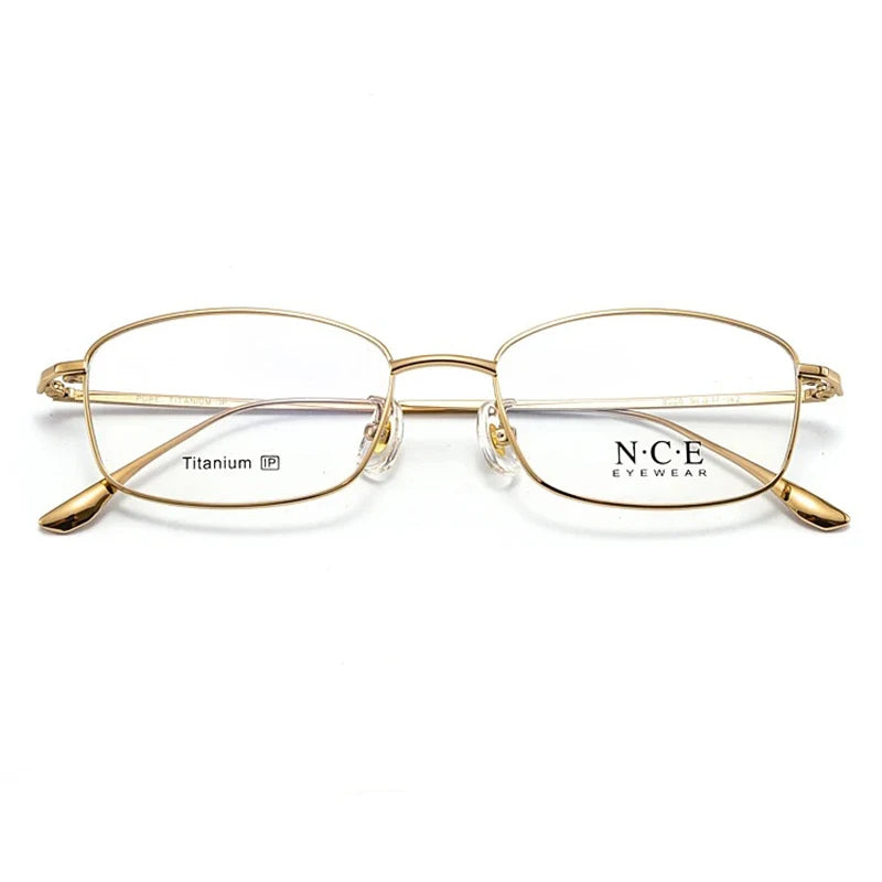 Bclear Unisex Full Rim Oval Square Titanium Eyeglasses Frame 8508 - Lightweight Durable Glasses for Men & Women, Perfect for Reading, Work, and Everyday Wear