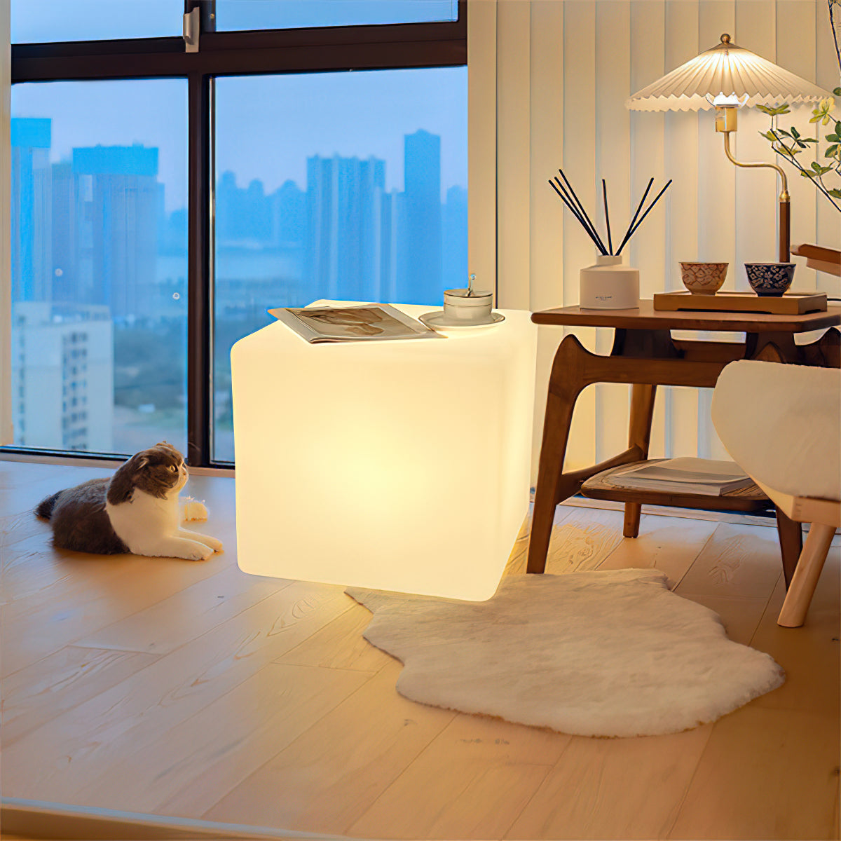 Creative LED Cube Lamp - Modern 3D Night Light for Bedroom, Desk & Home Decor - Perfect for Relaxation, Gifts & Ambient Lighting