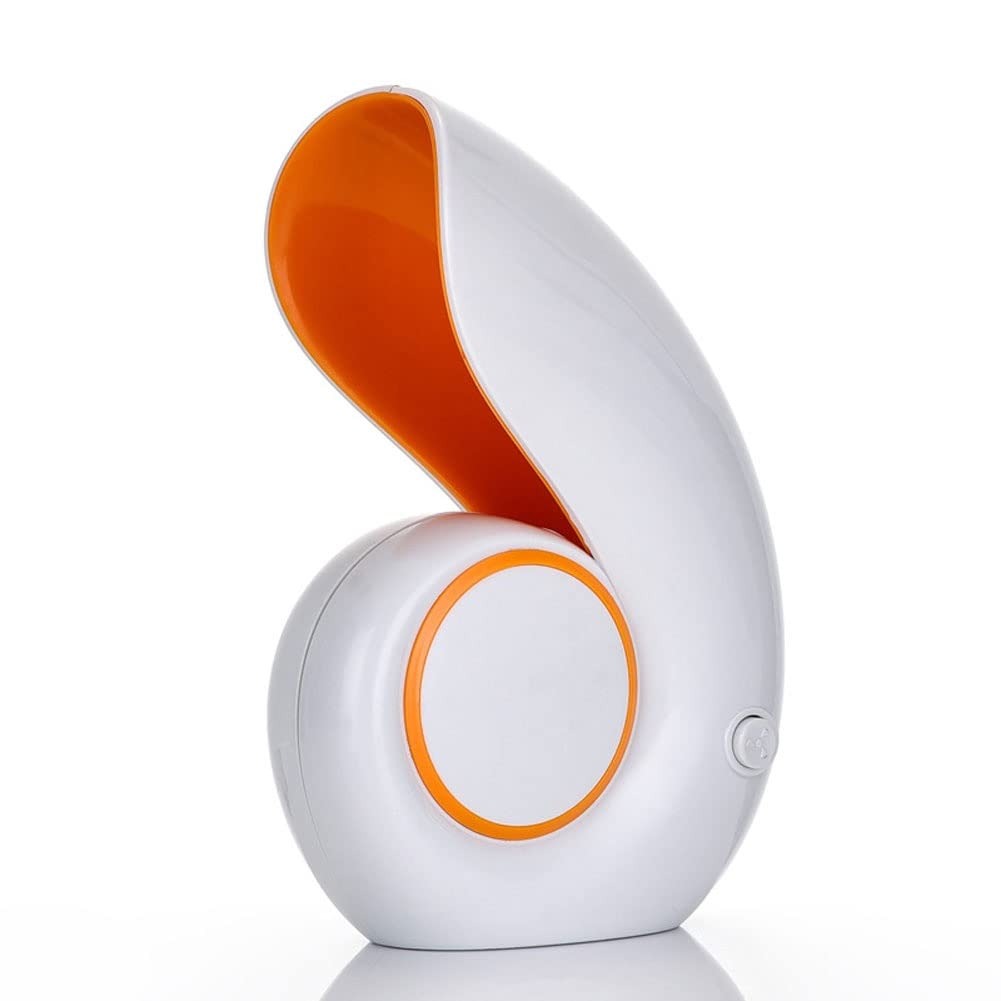Mini Portable USB Air Conditioner Fan - Handheld Desktop Bladeless Cooling Fan for Home, Office, Travel (Orange) | Perfect for Personal Cooling, Workstation Comfort & Outdoor Activities