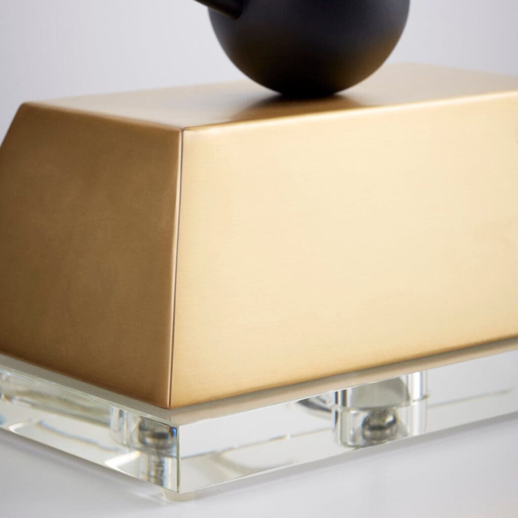 Cyan Design 10983 Euri Table Lamp - Black and Gold Finish, Modern Desk Lamp for Living Room, Bedroom, or Office Decor