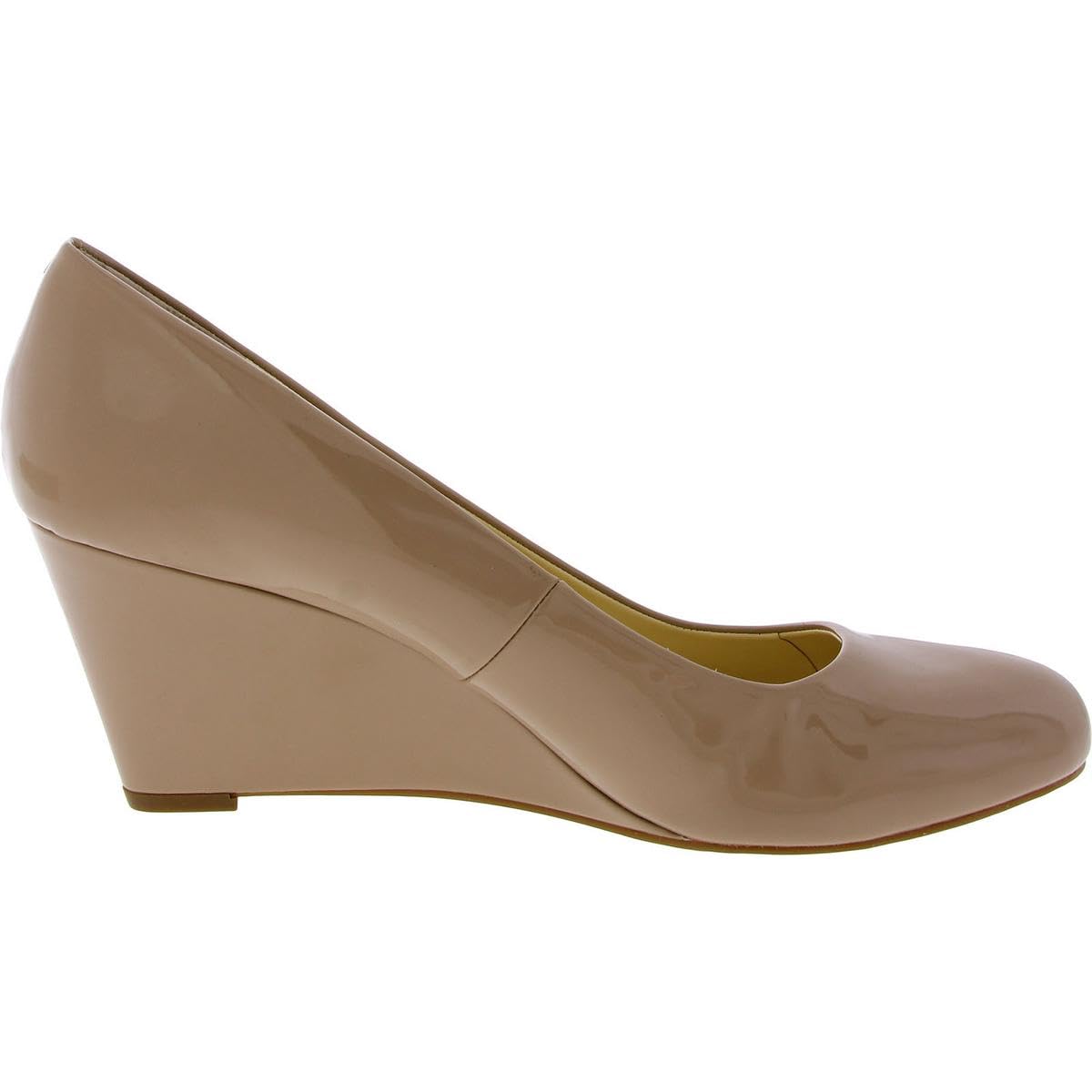 Jessica Simpson Women's Sampson Round Toe Wedge Heel Pumps - Comfortable & Stylish Dress Shoes for Work, Party & Special Occasions