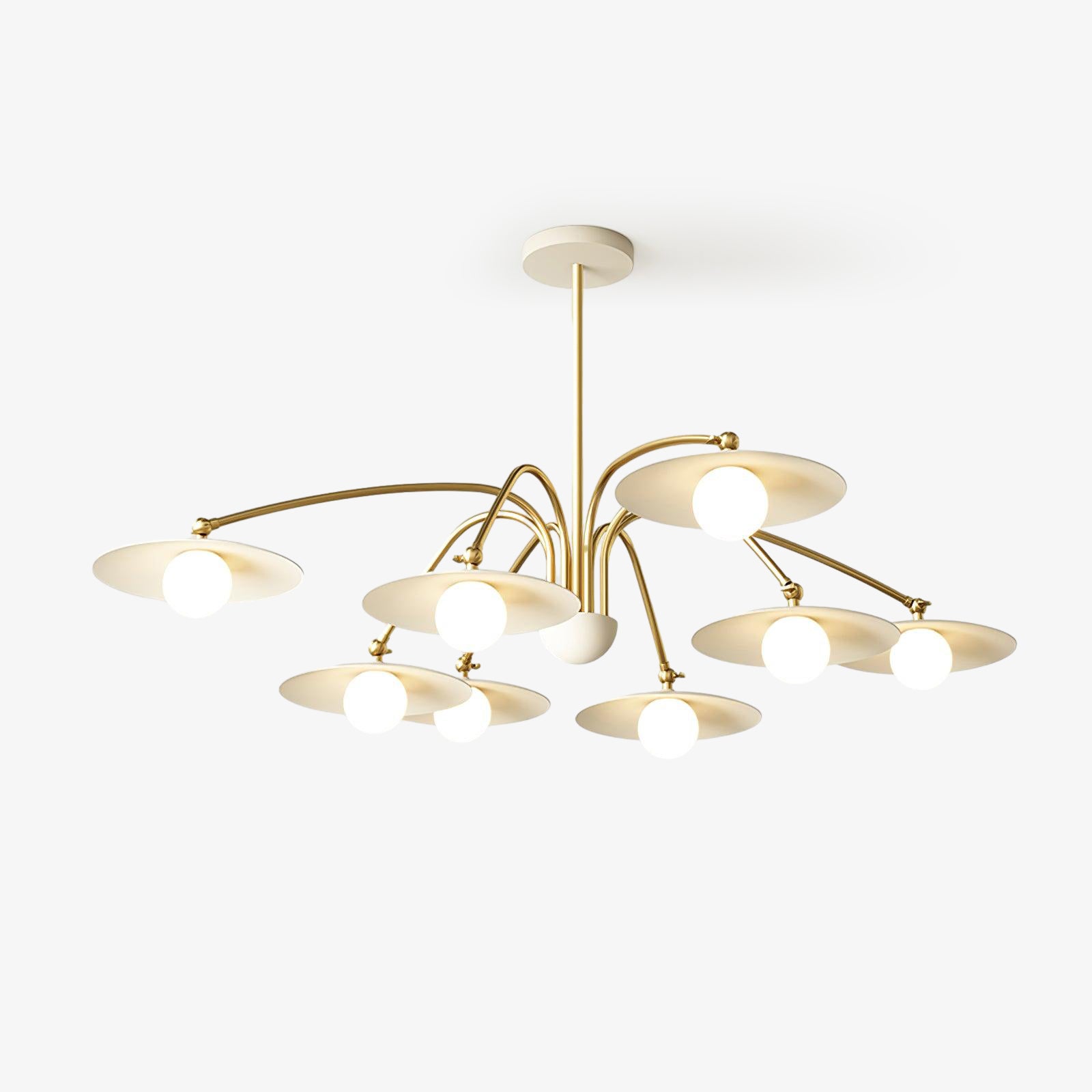 Elegant Champignon Chandelier - Modern Mushroom-Shaped Ceiling Light Fixture for Dining Room, Living Room & Bedroom Decor