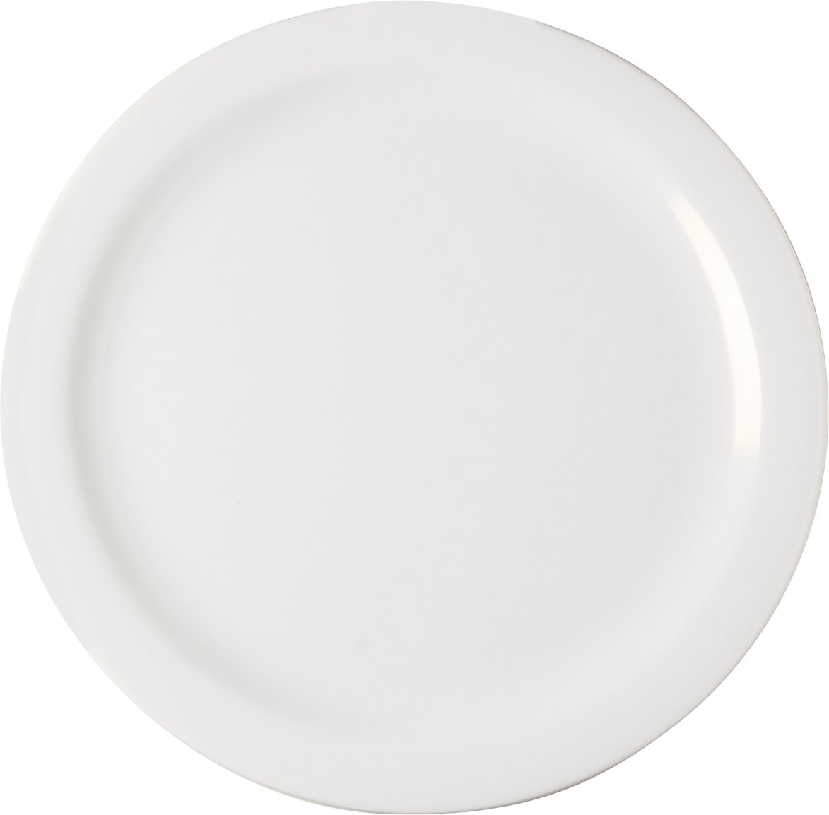 Carlisle FoodService 10.25 Inch White Melamine Reusable Plastic Plates with Rim - Durable Dinnerware for Buffets, Catering, Restaurants & Home Use (Pack of 48) - Perfect for Parties, BBQs, Picnics & Everyday Dining
